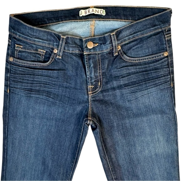 J Brand The Cigar Leg Dark Blue Denim Jeans Womens Size 28 - Picture 7 of 8